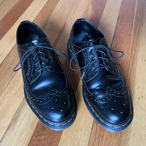 3989 Dr. Martens Black Leather Brogue